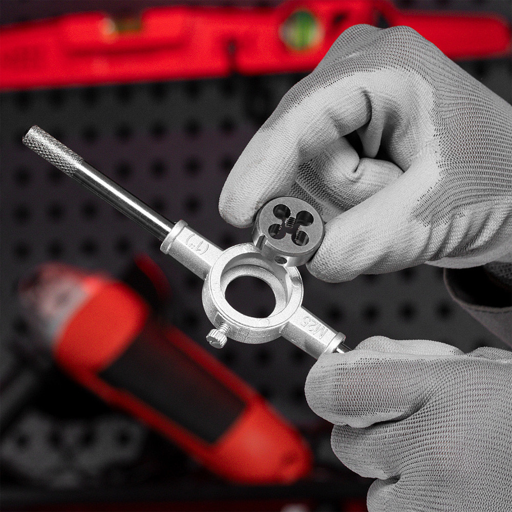 Набір мітчиків і плашок, 20 шт, у кейсі / Плашки для нарізання різьби / Плашки / Мітчики Київ - фото 2