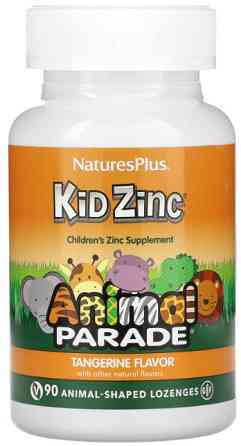 Цинк для дітей Nature's Plus Animal Parade Kid Zinc 90 льодяників Мандарин Київ