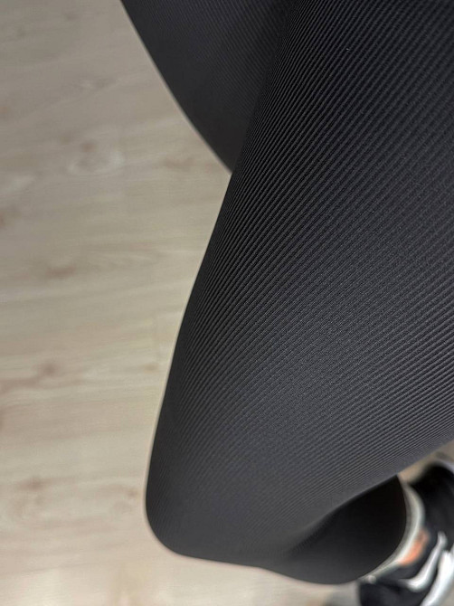 Лосины женские Kenalin 88-1 утепленные с корсетом на молнии в рубчик черные, черный, XS Киев - изображение 6