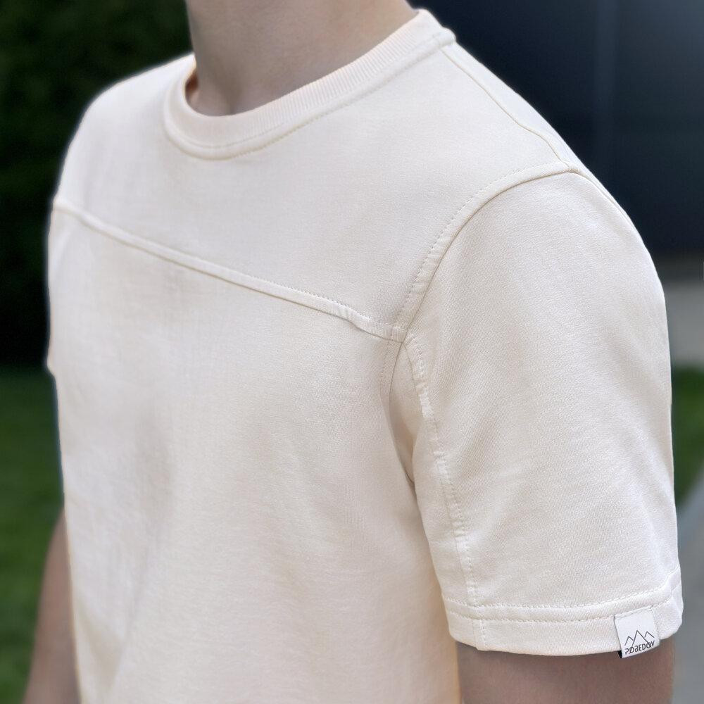 Літній комлект для чоловіків світлий бежевий шорти та футболка Pobedov Barel Київ - фото 6