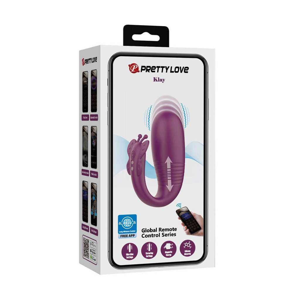 Вібростимулятор - Pretty Love Klay Dark Purple Sex Aura Київ - фото 7