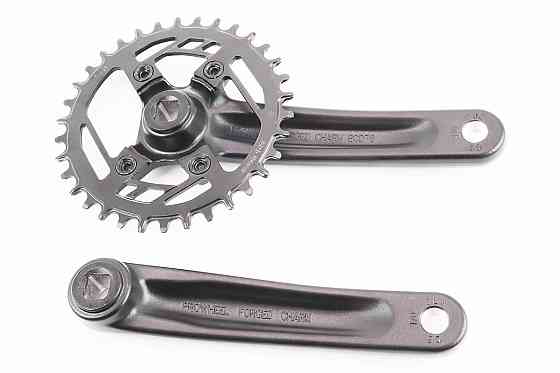 Шатуни "квадрат" 170мм, 34T (BCD:76мм) MTB, алюмінієві, чорні CHARM-34T Київ