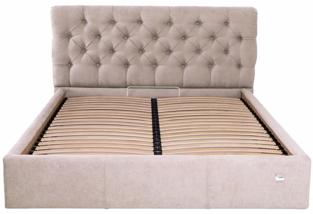 Ліжко Двоспальне London Comfort 160 х 190 см Місті Mocco З підйомним механізмом та нішою для білизни Мокко Дніпро - фото 20