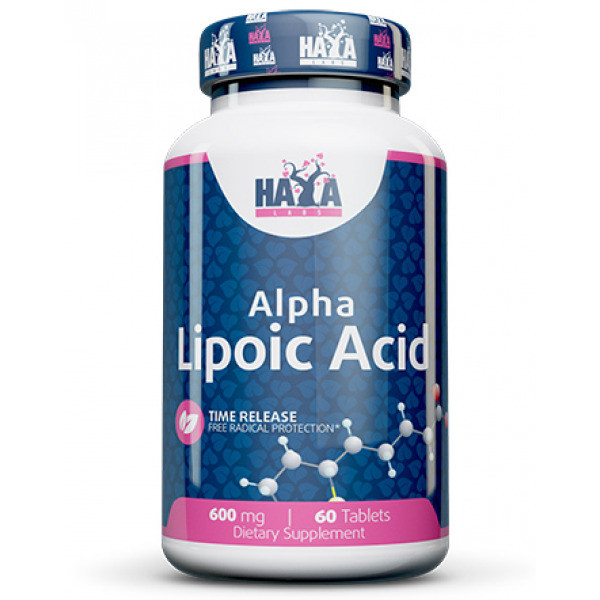 Альфа-ліпоєва кислота Haya Labs Alpha Lipoic Acid 600mg 60 tabs Луцьк - фото 1
