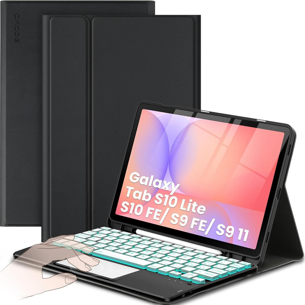 Чехол книжка Samsung Tab S10 FE X520 X526 клавиатура с подсветкой Одесса - изображение 1