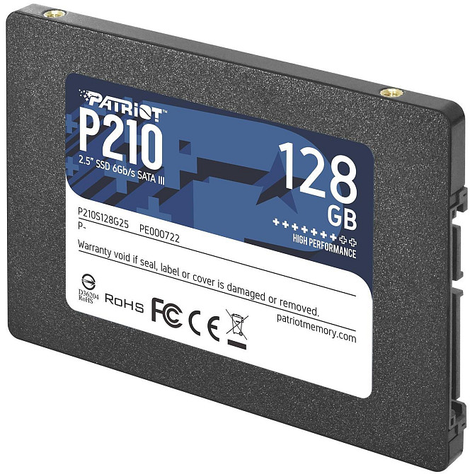 Накопичувач SSD 128 GB Patriot P210 2.5" SATAIII TLC (P210S128G25) 2.5" Харків - фото 6