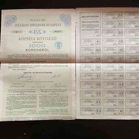 Акция. Венгрия. 1897 год №012371 (Б-33) Полтава