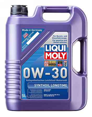 LIQUI MOLY 8977 Synthoil Longtime SAE 0W-30 — Повністю синтетична моторна олива | Максимальний захист двигуна та збільшені інтерва Ковель