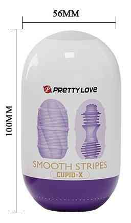 Мастурбатор яйцо Pretty Love - Smooth Stripes Cupid-X, BI-014931-3 Sex Aura Киев