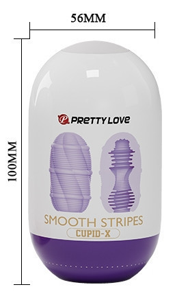 Мастурбатор яйцо Pretty Love - Smooth Stripes Cupid-X, BI-014931-3 Sex Aura Киев - изображение 4