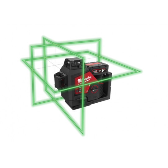 Нівелір лазерний акумуляторний 3D MILWAUKEE, M12 3PLSKIT-401P (ЗП + 1ак.Х4Аг + обладнання + PACKOUT) Одеса - фото 5