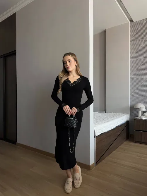 Жіноча сукня по фігурі з мереживом Одеса - фото 15