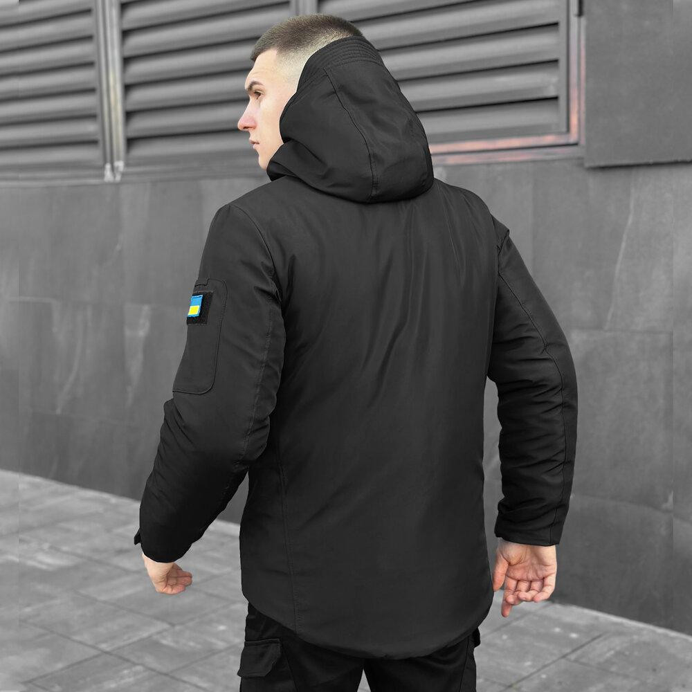 Мужская зимняя Куртка с капюшоном Pobedov Winter Jacket Motive ЗИМА Киев - изображение 4