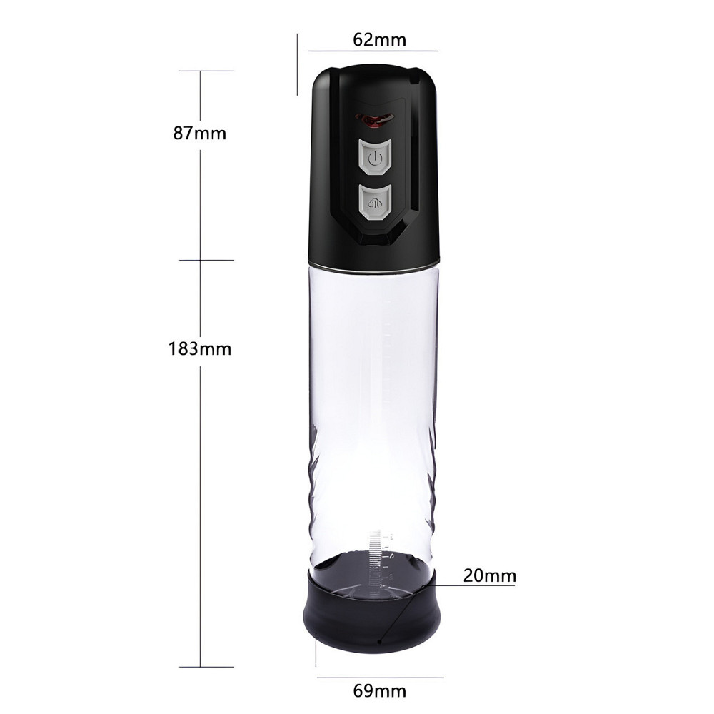 Автоматична вакуумна помпа із зарядкою від USB CANWIN Penis Pump - P402AU Sex Aura Київ - фото 6