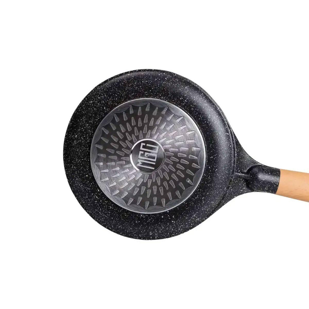 Алюмінієва млинна сковорода з мармуровим антипригарним покриттям Ø 20 см, товсте дно MGC Black HP-4-426B Київ - фото 5