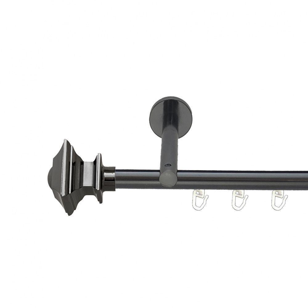 Карниз Orvit Борджеза металевий однорядний циліндр+профіль (16 см) профільна труба  Онікс 19 мм 300 см Львов - изображение 1