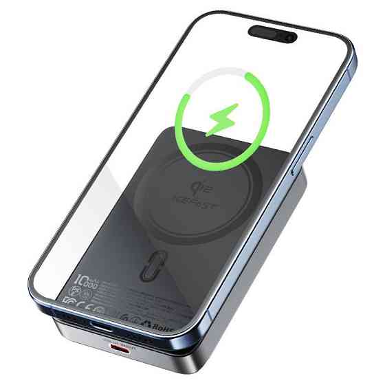 Зовнішній акумулятор ACEFAST M11 PD30W Qi2 magnetic wireless charging power bank 10000 mAh Black Київ