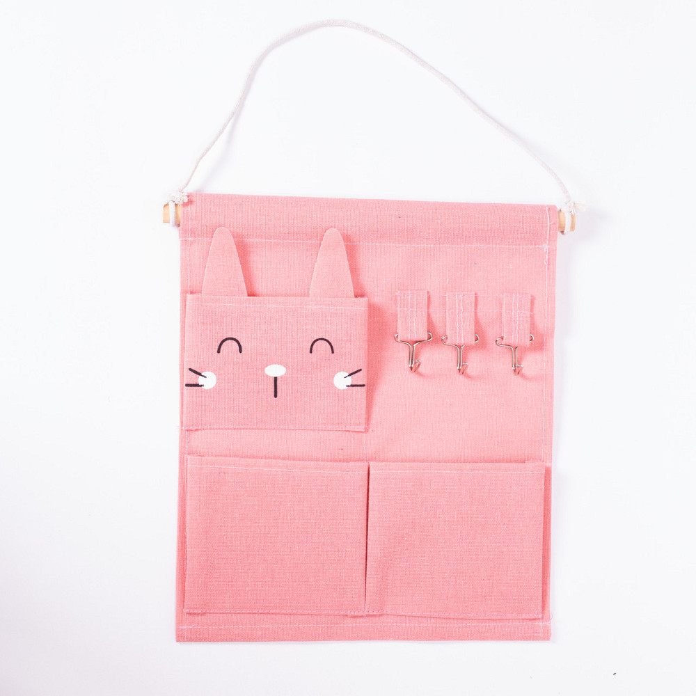 Yiwu Підвісний органайзер на 3 відділення 28×33 (см) Рожевий HP-41-12P Коломия - фото 1