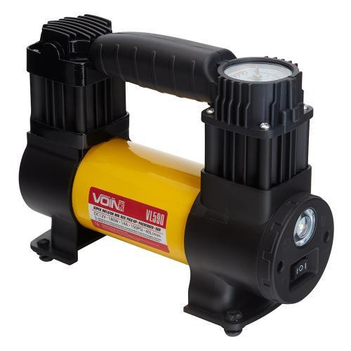 Автомобильный компрессор VOIN VL-590 150psi 15A 40л с прикуривателем и фонарем Харьков - изображение 2