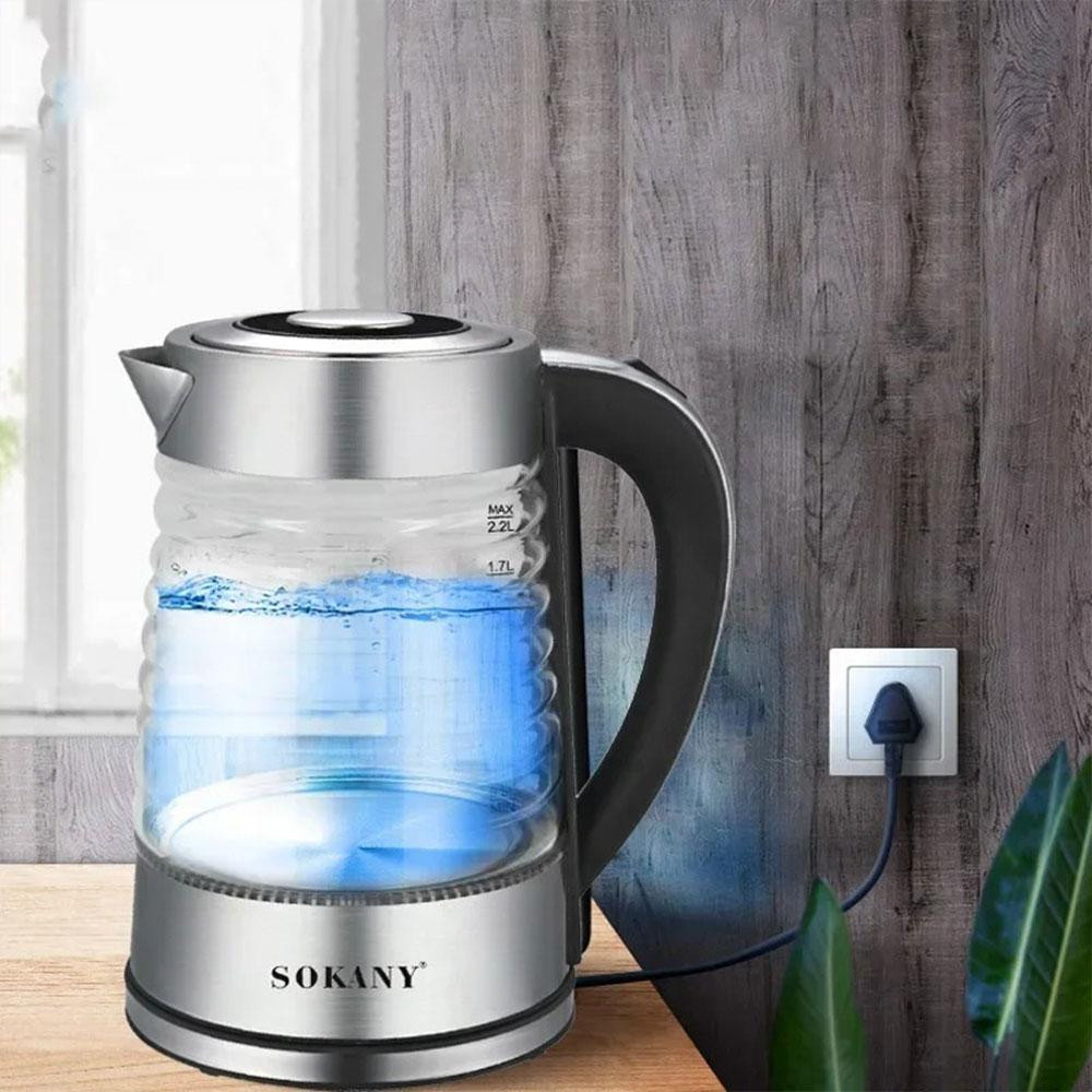 Електрочайник із заварником 2,2л SBR Київ - фото 7