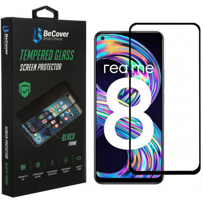 Стекло защитное BeCover Realme 8 Black (706657) Винница - изображение 1