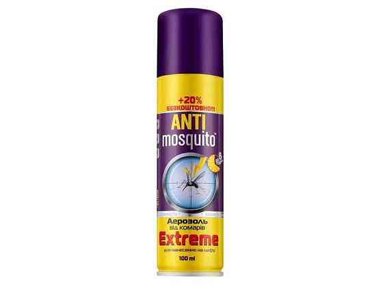 Аерозоль від комах 100мл Extreme ТМ ANTIMOSQUITO Київ