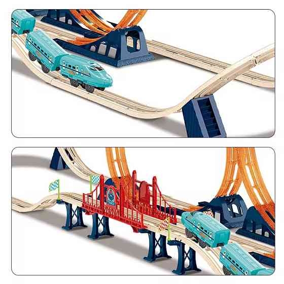 Железная дорога с скоросным поездом CJ-4000545 на аккумуляторе Каменец-Подольский