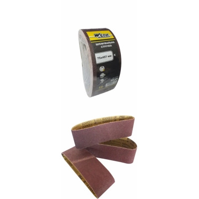 Наждачная бумага Werk лента - 75х457мм, к60, н-р 10шт (36690) Винница - изображение 2