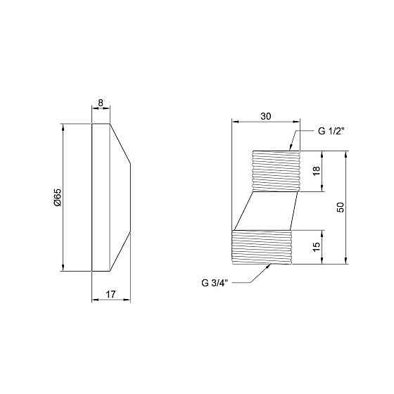 Эксцентрик для смесителя Lidz Repair 013 LDREP01329477 Киев