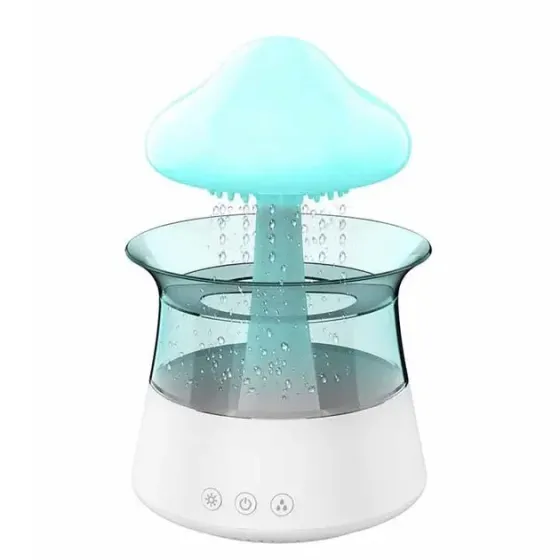 Атмосферный ультразвуковой увлажнитель воздуха гриб Rainfall с эффектом дождя. Ночник увлажнитель воздуха Doctor-101 с подсветкой Коломия