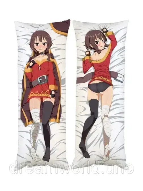 Подушка дакимакура Мегумин декоративная ростовая подушка для обнимания двухсторонняя 50х170 Харьков - изображение 1