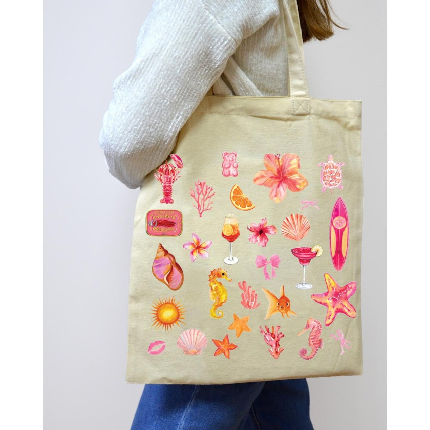 Екошопер BookOpt BK4104 Beach Vibes бежевий Київ - фото 3