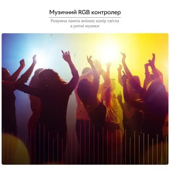 Умная лампочка Tuya Smart LED WiFi Смарт Лампа E27 RGB Color 2700K-6500K 9W Коломия