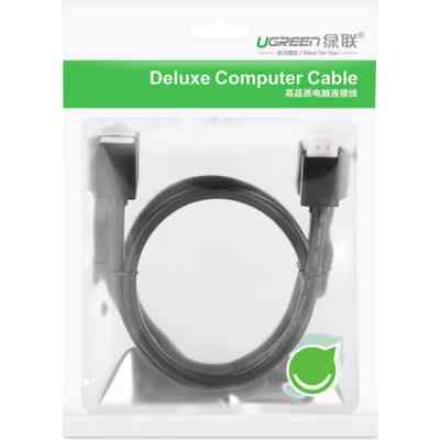 Кабель мультимедийный HDMI M to HDMI F 1.0m HD107 black Ugreen (10141) Винница