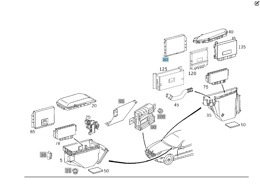 Mercedes-Benz  A2205451832 Блок керування ESP+PML+BAS CL C215 S-class short W220 S-class long V220 Одеса - фото 2