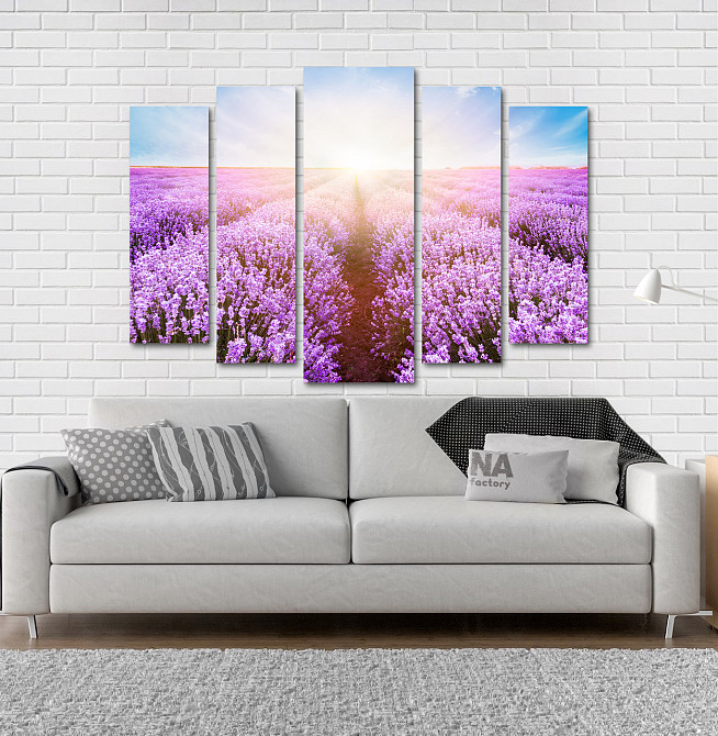 Модульная картина Поле Лаванда Art-173_5 Киев - изображение 2