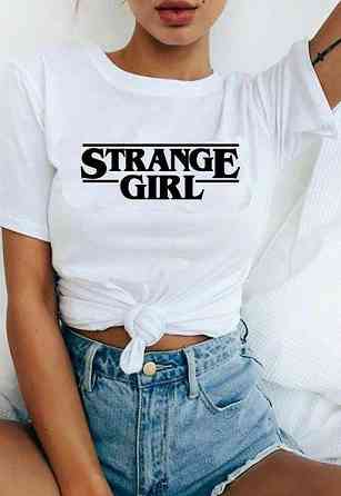 Футболка жіноча з принтом  46 Біла 2664084060 Дніпро