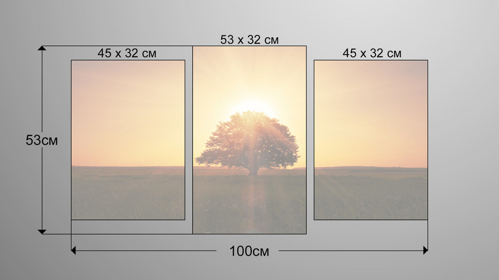 Модульна картина Природа Дерево Art-39_3 Київ - фото 3