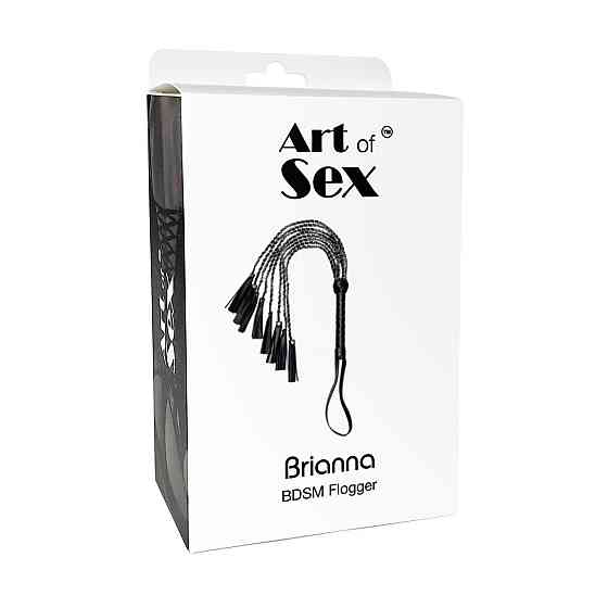 Ажурная плеть из экокожи Art of Sex - Brianna, цвет черный Sex Aura Киев