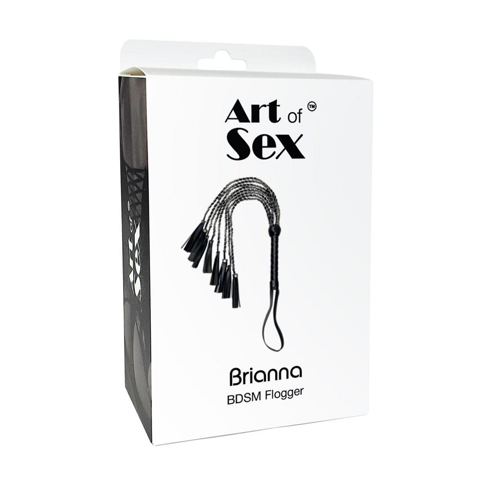 Ажурная плеть из экокожи Art of Sex - Brianna, цвет черный Sex Aura Киев - изображение 4