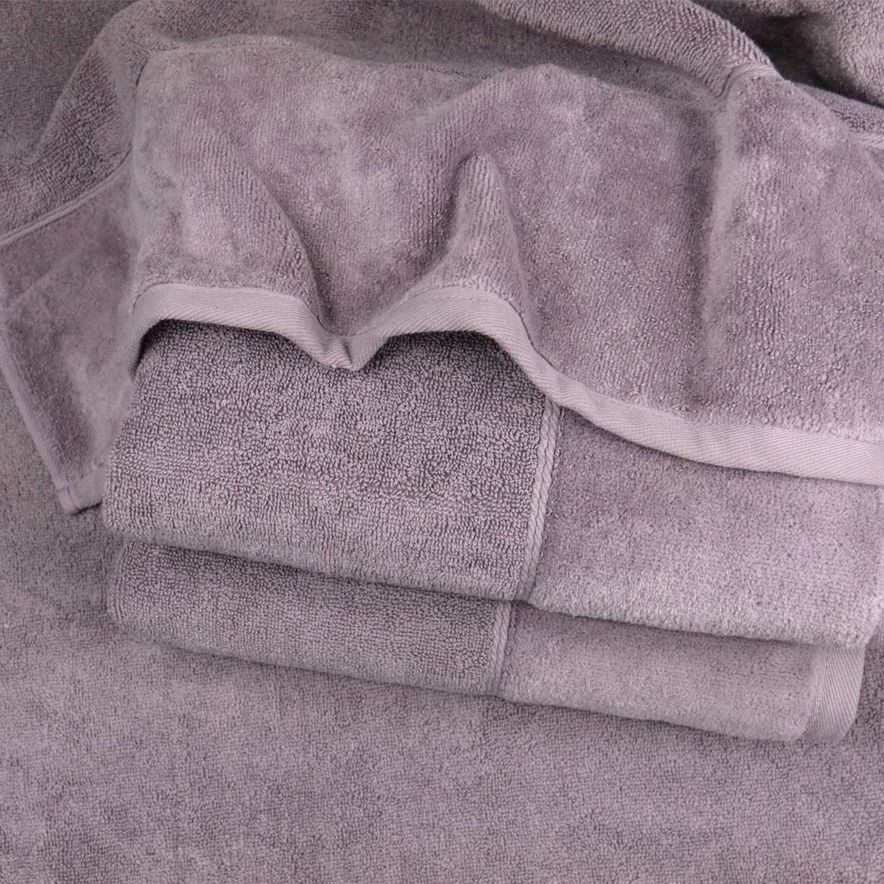 Набор велюр/махра полотенец 3шт GM Textile 40x70см, 50x90см, 70x140см Premium Milado 550г/м2 (Виногр Сумы - изображение 2