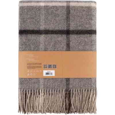 Плед Ardesto Leonardo Alpina 100% шерсть серый 140x200 см (ART0703LM) Винница