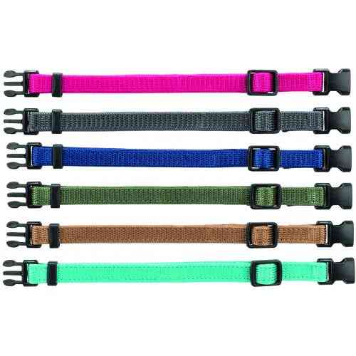 Набор ошейников Trixie для щенков розовый/серый/темно-синий/оливковый/коричневый/бирюзовый нейлон M-L 22-35 см 10 мм 6 шт Киев