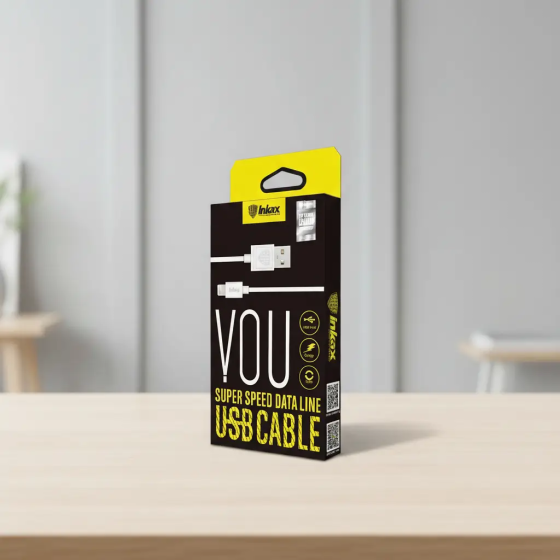 Кабель USB - Lightning Inkax CK-13 1м білий шнур для зарядки та синхронізації iPhone iPad швидка передача даних Одеса