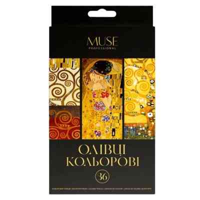 Олівці кольорові Muse Тригранні З точилкою 36 кольорів (107M-36) Вінниця