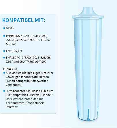 Набір фільтрів LADYSON для кавомашин Jura Claris Blue (4 шт) Луцк