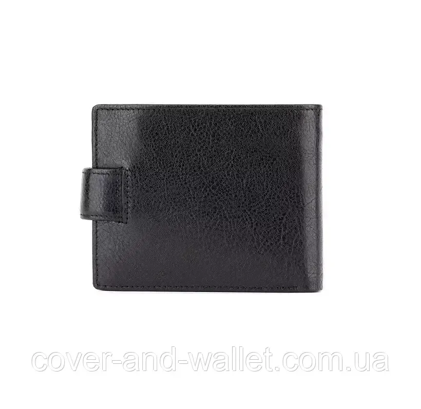 Солидный мужской кожаный кошелек небольшого размера Marco Coverna BK 047-801 черный Киев - изображение 13