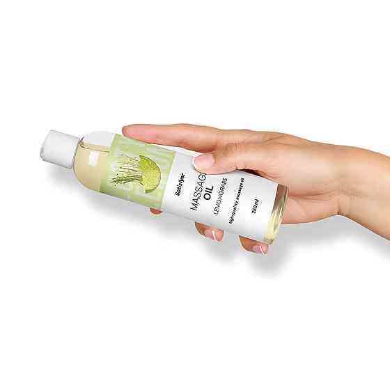 Розпродаж!!! Масажна олія Satisfyer Massage Oil Lemongrass 250 мл (термін 30.04.2027) Sex Aura Київ