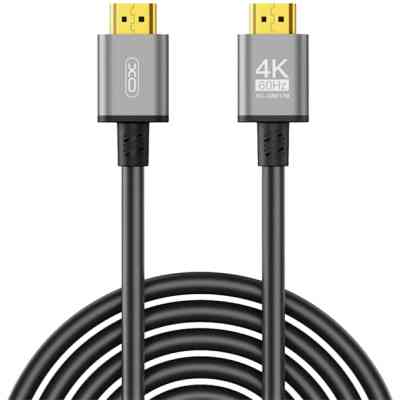 Кабель мультимедійний HDMI to HDMI 5.0m v2.0 black XO (GB017B-HDMI.tranish) Вінниця