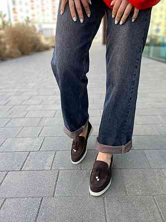 Arcoboletto Лофери жіночі Arcoboletto шоколадні замша натуральна 34-40 (5368) Коломия